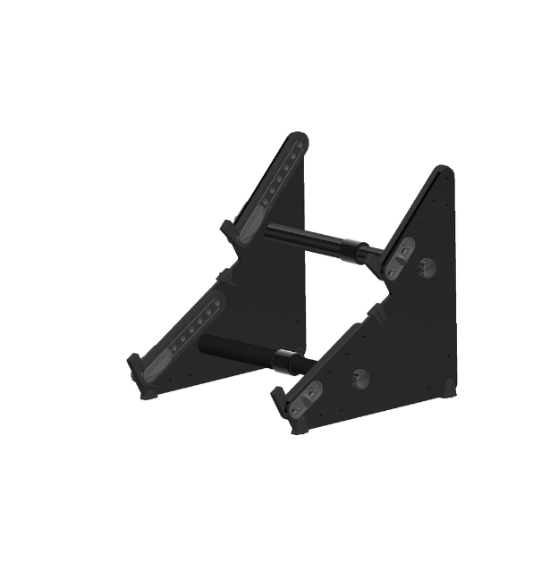 SynthRISE two tier desktop synth stand for medium-sized gear