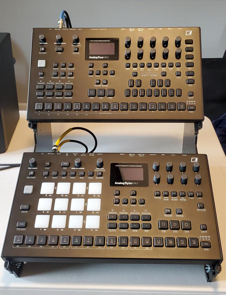 Two tier stand for angled body Elektrons (KVgear Adapt L2) -- front view