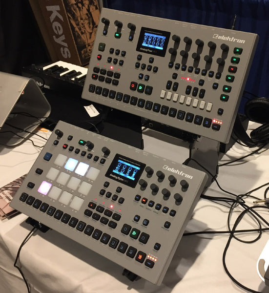 2 tier desktop stand for angled-body Elektrons (Analog Four, Analog Rytm)