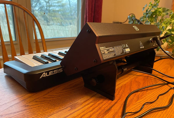 Behringer Model D on KVgear Boo-1 synth stand.