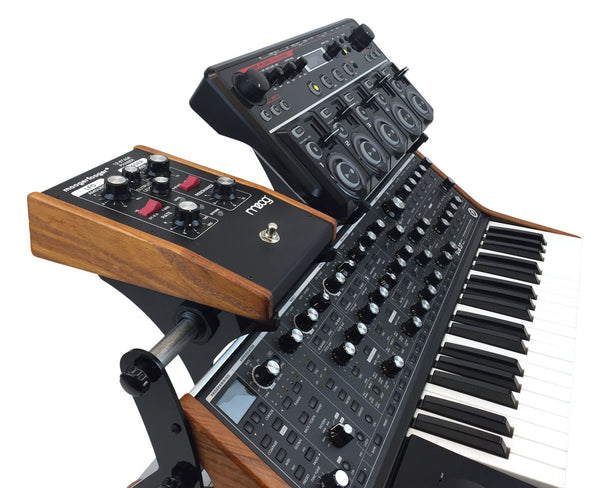 Roland RC-505 looper and Moog MF-104M on KVgear SubPiggy stand